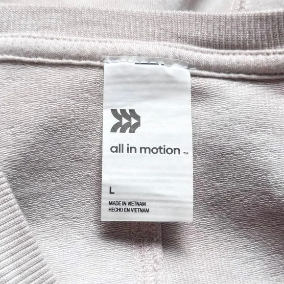 All in Motion Tie Dye Lounge Athletic Relaxed Fit Sweatshirt Size XL - Picture 6 of 8